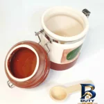 نمای جزئیات ست جا ادویه دنیلی طرح برگ کد V۴-۱۹۰LeaveX۲ مجموعه ۲ عددی اصل پرداخت و جزئیات مواد