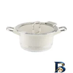 نمای بسته بندی سرویس قابلمه و تابه گرانیت ۲۵ پارچه ام جی اس مدل B کد GB۲۵۱۴ اصل برچسب و بسته بندی