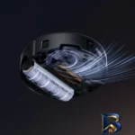 نمای کناری جارو رباتیک مووا مدل Z۶۰ ultra roller complete اصل عمق قاب و پروفایل