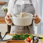 نمای کناری سرویس قابلمه نیوفلیم FIKA با روکش سرامیکی و نچسب پروفایل و ساختار