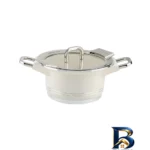 نمای کناری سرویس قابلمه و تابه گرانیت ۲۵ پارچه ام جی اس مدل B کد GB۲۵۱۴ اصل پروفایل و ساختار