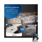نمای در اتاق جارو رباتیک اکووکس مدل T۳۰s Combo اصل سبک دیواری و مرجع اندازه