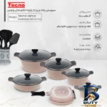 نمای جزئیات سرویس پخت و پز ۲۲ پارچه تکنو مدل ونوس پرداخت و جزئیات مواد