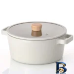 نمای کناری سرویس قابلمه نیوفلیم FIKA با روکش سرامیکی و نچسب پروفایل و ساختار