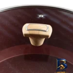 نمای کناری سرویس قابلمه و تابه گرانیت ۱۷ پارچه ام جی اس مدل گارنت پروفایل و ساختار