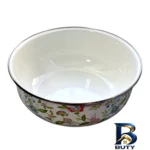 نمای کناری ظرف نگهدارنده لعابی مدل گل ریز مناسب برای یخچال و فریزر مجموعه 5 عددی پروفایل و ساختار