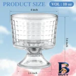 نمای کناری بستنی خوری مدل دکمه دار پایه کد 1369n 3188 بسته شش عددی پروفایل و ساختار