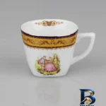 نمای کناری سرویس قهوه خوری ۱۲ پارچه برای ۶ نفره کد 89310 پروفایل و ساختار