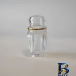 نمای کناری ظرف زعفران مدل گوهر M مجموعه ۵ عددی پروفایل جعبه و مهرکاری