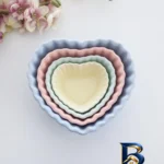 نمای سرو پیاله انگلیش هوم مدل Heart بسته ۴ عددی ایده سرو کاسه تنقلات