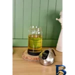 نمای کناری ظرف روغن کد 2041 با طراحی زیبا پروفایل و ساختار