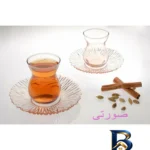 نمای کناری استکان شیشه ای مدل TELIMA بسته 6 عددی پروفایل و ساختار