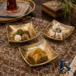 نمای سرو پیاله لورنزا مدل مربع مجموعه ۶ عددی با طراحی خاص ایده سرو کاسه تنقلات