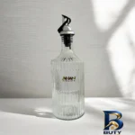 نمای کناری ظرف روغن جهان مدل خطی با سر ریز دار پروفایل و ساختار