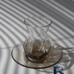 نمای کناری ست فنجان و نعلبکی ۱۲ پارچه لاو مدل ALYAS۱-BROWN-L اصل پروفایل و ساختار