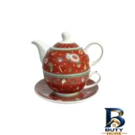 نمای کناری سرویس چای خوری ۳ پارچه مناسب برای ۱ نفر مدل کریسمس کد KIT-۱۱۸۶ اصل پروفایل و ساختار