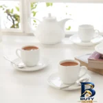 نمای کناری سرویس قهوه خوری ۱۲ پارچه چینی زرین ایران مدل ایتالیا پروفایل و ساختار