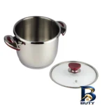 نمای کناری قابلمه چدن گرانیتی با روکش باکیفیت پروفایل و ساختار