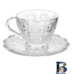 نمای کناری ست فنجان و نعلبکی ۱۲ پارچه مدل پی کی کد ۱۳۶۹ پروفایل و ساختار