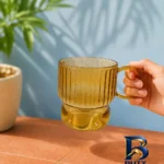 نمای کناری ماگ طرح شفاف مدل شیار دار اصل پروفایل و ساختار