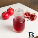 نمای کناری سرویس لیوان و پارچ ۲ پارچه دنی هوم مدل رزا پروفایل و ساختار