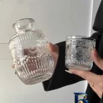 نمای کناری سرویس پارچ و لیوان ۲ پارچه دنی هوم مدل زارا پروفایل و ساختار