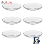 نمای کناری نعلبکی شیشه ای سری اسکاردار کد 650 بسته 6 عددی پروفایل و ساختار