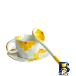 نمای کناری سرویس چای خوری ۲ پارچه ۱ نفره مدل Flower پروفایل و ساختار