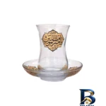 نمای کناری سرویس چای خوری ۱۲ پارچه با طرح امیر المومنین پروفایل و ساختار