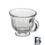 نمای کناری ست فنجان و نعلبکی ۱۲ پارچه ۶ نفره مدل خطی کد ۰۵۹ پروفایل و ساختار