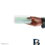 نمای کناری ظرف نگهدارنده پلاستیکی مدل جاگوشتی مناسب برای فریزر بسته 6 عددی پروفایل و ساختار