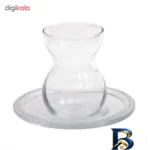 نمای کناری ست استکان و نعلبکی ۱۲ پارچه پاشاباچه Etkin مدل 96575 پروفایل و ساختار