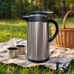 نمای کناری فلاکس شیشه ای با طرح استیل گنجایش 1 لیتر پروفایل و ساختار
