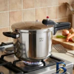نمای کناری زودپز پارس استیل با کف سه لایه و ظرفیت پروفایل و ساختار