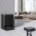 نمای کناری جارو رباتیک اکووکس مدل X۲ Omni اصل پروفایل و ساختار