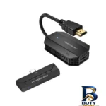 نمای کناری دانگل HDMI انتقال تصویر پاورولوژی مدل PHDMACBK پروفایل و ساختار