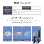 نمای در اتاق سوییچ انتقال خودکار تومزن مدل TOQ۹-۶۳/۲P اصل سبک اتاق و مقیاس