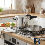 نمای کناری زودپز پارس استیل با کف سه لایه و گنجایش پروفایل و ساختار