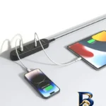 نمای در اتاق چندراهی برق پرودو مدل USB HUB با دو پورت PD سبک اتاق و مقیاس