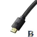 نمای کناری کابل HDMI باسئوس مدل CAKGQ-L۰۱ طول ۳ متر اصل پروفایل و ساختار