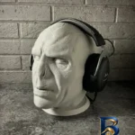 نمای کناری پایه نگهدارنده هدفون مدل Lord Voldemort پروفایل و ساختار