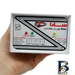 نمای لبه محافظ ولتاژ سارا مدل P۲۵۵F مناسب برای یخچال اصل حاشیه و پرداخت