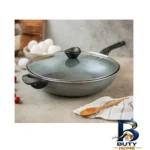 نمای کناری تابه گرانیت تکنو با سوپاپ بخار و دسته جداشونده پروفایل و ساختار