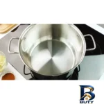 نمای کناری قابلمه تفال استیل با کیفیت بالا و طراحی جذاب پروفایل و ساختار
