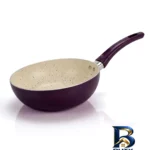 نمای کناری تابه گرانیت ونتو مدل هیکاری با دسته باکالیت پروفایل و ساختار