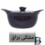 نمای کناری قابلمه چدن مدل bst با روکش تفلون و گرانیت پروفایل و ساختار