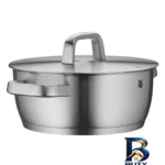 نمای کناری قابلمه دبلیو ام اف Iconic با بدنه استیل ضد زنگ پروفایل و ساختار