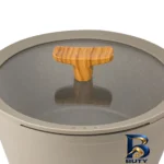 نمای کناری سرویس قابلمه و تابه گرانیت ۳ پارچه لیدوما مدل لئو پروفایل و ساختار