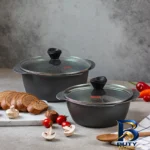 نمای کناری سرویس قابلمه ۴ پارچه تکنو مدل پروانه پروفایل و ساختار