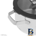 نمای کناری سرویس قابلمه و تابه استیل ۱۰ پارچه کی اس تی مدل 8210 پروفایل و ساختار